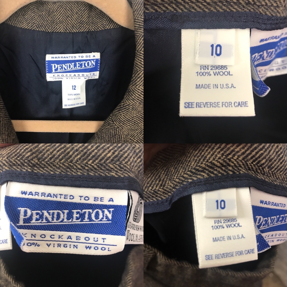 Pendleton Wool Herringbone Suit 3 Pc - image 8